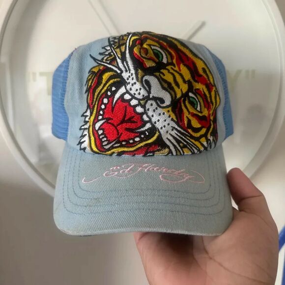 Ed Hardy Other - Vintage Y2K Ed Hardy Tiger Trucker Hat